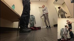 Shopping Day . Manager girl r.sky blowjob in changing room with 8 inch dick . Cum in mouth