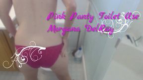 Pink Panty Toilet Use HD MP4