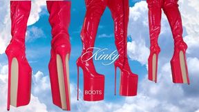 Cum for my 12 inch sky high boots: custom