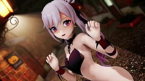 genshin impact keqing sex street and undress dance at night hentai creampie mmd 3d soft red hair
