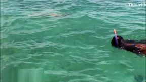 I teach skinny new friend on boat to Deepthroat Throatpie monster cock