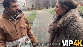 Brunette Gives A Titfuck Then Takes Anal In Front Of Her Boyfriend
