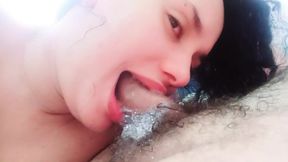 she loves having my hard cock passing through her hand and in her mouth