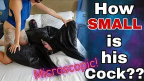 Training Zero SPH Femdom Chastity Slave Humiliation - How Small is His Cock???