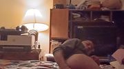 LARGE BBC DILDO IN GAY BLACK ASS