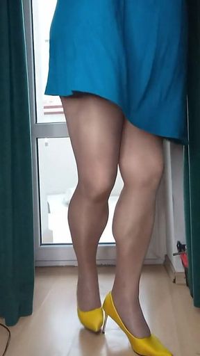 Mini Dress and High Heels