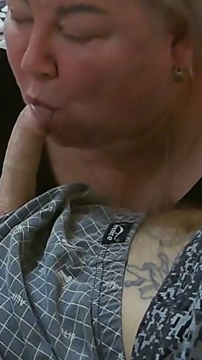 the neighbor likes to wake me up with a deep blowjob   Clip 1