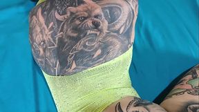 Heavily Tattooed Punk Loka gets her big ass eaten and her wet pussy face fucked