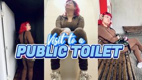 BBW on public toilet
