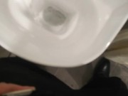 Masturbaiting in the toilet of my hometown shopping center