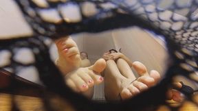 new VR360 XIAOYU's big feet are sexily trampled