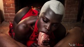 i left crimson finger marks on this dark nympho s juicy thighs while my huge cock slammed into her balls deep [ai]