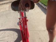 DEMI SUTRA rides a bike through her republican neighborhood and squirts