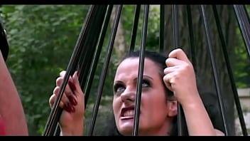 she gets fucked in the ass by the hunter while her friend watches