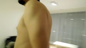 after fucking my wife, my step came asking for money for the taxi and she took it too