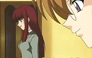 Hentai secretary plays a cock with a fleshlight