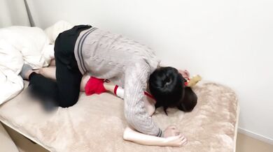 【個人撮影】新年に巫女さんのコスプレをして甘々な中出しSEXをする素人カップル最後はディープキスをしながら激しい騎乗位で果てる...／Japanese amateur hentai ／日本人