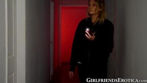 Watch Lacy Lennon and Charlotte Sins get frisky before intense scissoring session