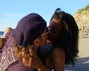 Ebony Babe From Germany Pounded at Beach Date with Her BF