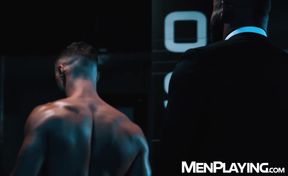 Massive BBC hunk Jason Vario dominates hunk Skyy Knox and breeds him