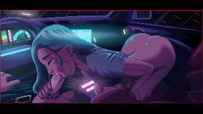 Cyberpunk car blowjob - pixel art