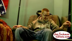 Geeky Whiteboy Jerks Out Some Juice - Whiteboy