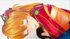 Asuka Tempts Shinji in Sultry Neon Genesis Tryst – Episode One