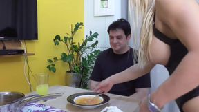 Feeding soup mixed with piss and saliva
