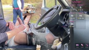 Cruising at the Rest Area - Unexpected Tease