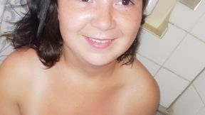 Homeless stepsister blowjob in nasty shelter shower