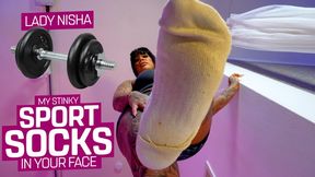 You will now get my stinky sports socks in your miserable face! ( Giantess Feet & Socke with Lady Nisha ) - 4K UHD MP4