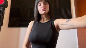 Blowing, kissing, licking and spitting on balloons