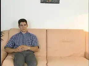 Nasty milf rides his cock on the sofa and shows off her scened twat.