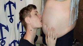 Worshiping your pregnant belly MP4