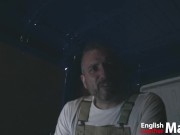 Worker daddy farts in van letting rip on hitchhiker PREVIEW
