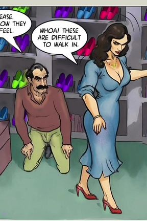 Married Brunette Housewife Was Fucked by a Shoe Salesman Right in the Store. Comic