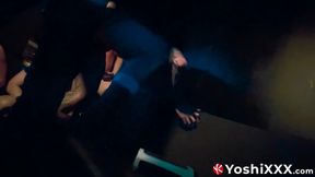 Ricky And Yoshi endures merciless live fisting show for sleazy crowd