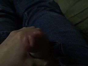 Playing with tons of precum then cumming