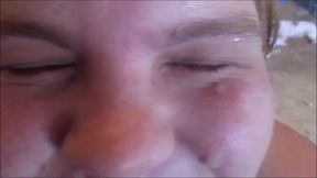 Cum Dumpster Wife Gets Bath Full of Hot Guys Cum