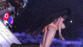 Kakusho Karin in Buroaka MMD &mdash;  Deep Blue Town for Mature Viewers