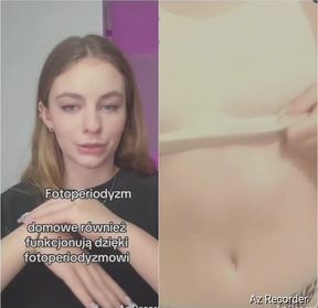 Lena - Polska modelka przed kamerką - Cam girl