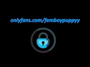 Femboy rides Bad Dragon dildo knot, moans and has hands free orgasm (cute sissygasm)
