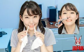 Wait, You Want to See My Nose and a Runny Nose? Kasugano Yui Asked by a Senior at Work...