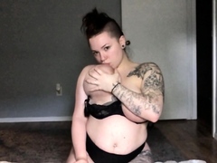 Chubby Brunette Big Boobs Dildo Masturbation