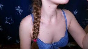 give me cum on my tiny tits!