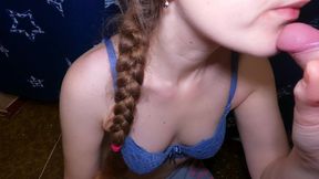 give me cum on my tiny tits!