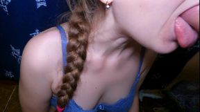 give me cum on my tiny tits!