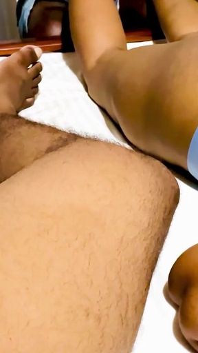 Wife Gets Sensual Massage Fun with Massage Palor Infront of Me - Cuckold Massage - Part 01