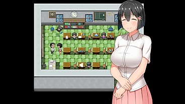 Country Girl Keiko [Hentai game PornPlay ] Ep.2 brunette student flashing her massive tits to the class