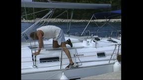 A Blonde Slutty MILF Is Enjoyed to Get Fuck by His Yacht Captain
